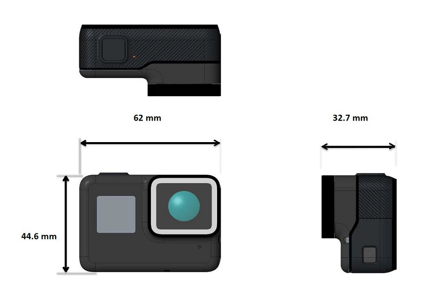 Dimensiones GoPro Hero5 Black
