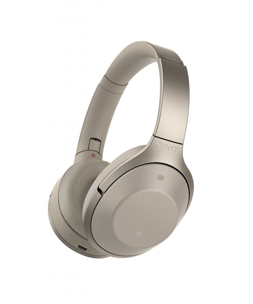 Los Sony MDR-1000X en color gris beige