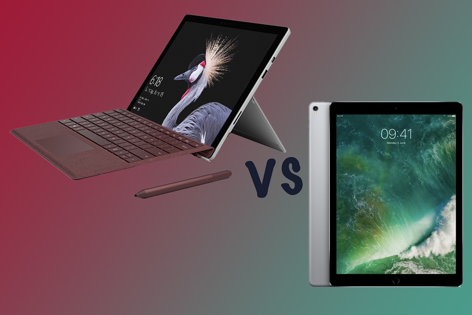 Surface Pro (2017) vs iPad Pro 12.9 (2017)
