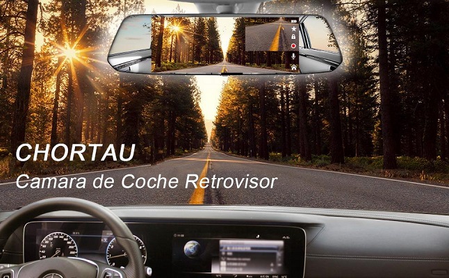 CHORTAU 【2021 Nueva Versión】 Camara de Coche Retrovisor Pantalla Táctil 3